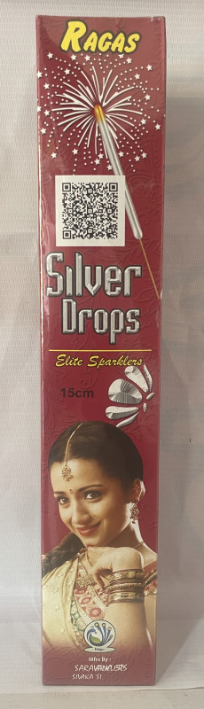 15CM SILVER DROPS
