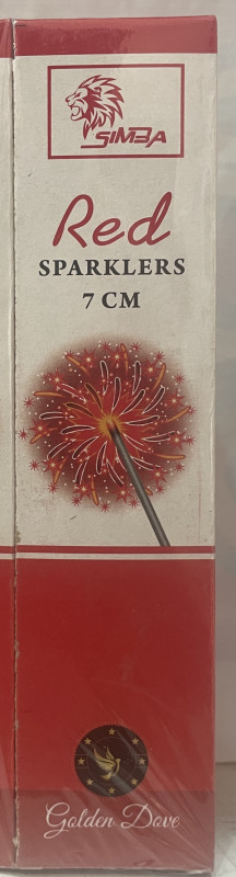 7 Cm Red Sparklers