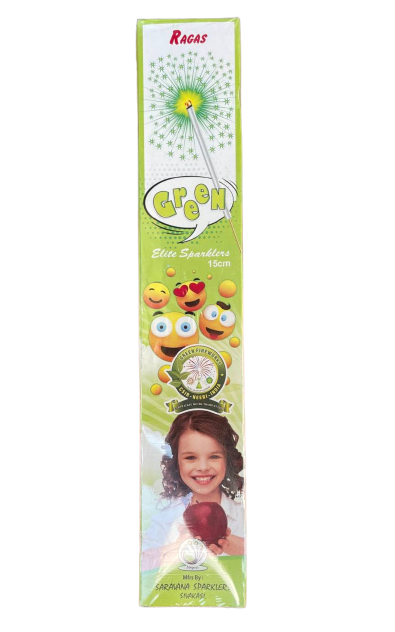 15 Cm Green Sparklers